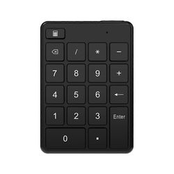 19 näppäimen universaali langaton Bluetooth-numeronäppäimistö Mini Numpad digitaalinen näppäimistö PC-kirjanpitoon Musta