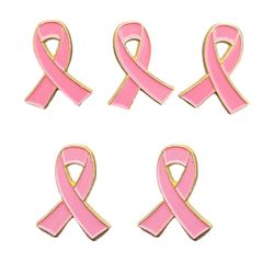 Virallinen rintasyöpätietoisuus Rintaneulat Pink Hope Ribbon -rintakoru naistytöille, hyväntekeväisyys Julkinen ja sosiaalinen tapahtuma 5PS