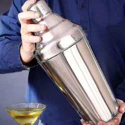 1.8l Big Stainless Steel Cocktail Boston Bar Shaker: 3-osainen sarja|cocktail Shakers