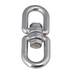 M10 10mm rustfrit stål 304 drejelig m / øje til øje rigning pet ring