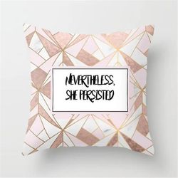 Varychmoo Rose Guld pudebetræk Soveværelse Square Pude cover sofa decors Lyserød C