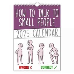 Vuoden 2025 seinäkalenteri ripustettava Kuinka puhua pienten ihmisten kalenterin kanssa Kodin sisustus A