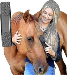 6 in 1 horse grooming harjat irtoaa grooming hieronta harja hevonen karvat kampaavat lemmikkihevoset musta