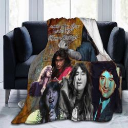 Kerota FR049 Steve Rock Music Perry Singer Kollaasi heittää huopa flanelli lämpimät pehmeät peitot sisustus sänky olohuone aikuiset lapset lapset 8...