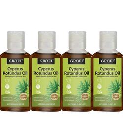 Cyperus oil Rotundus karvanpoistoon - 100% luonnollinen Cyperus oil vähentää kehon karvojen kasvua, kosteuttaa ja rauhoittaa 50ml 4pcs