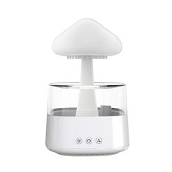 Hywell 6pcs Raining Cloud Aromaterapi Premium luftfuktare med regndroppsljud perfekt för sömnlöshet vit no remote control