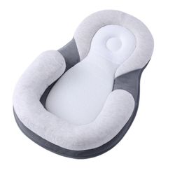 Vauvan lepotuoli Baby Nest Soft Baby Nest Lounger Säädettävä hengittävä vauvan lepotuoli vastasyntyneelle Nukkuminen Vastasyntyneelle harmaa