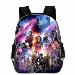 Avengers hahmo koululaukku muoti painettu lasten sarjakuva koululaukku yhteensopiva poikien kanssa tytöt suuren kapasiteetin reppu kirjalaukku 12 1...