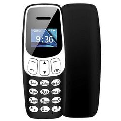 J7 Maailman pienin puhelin mini matkapuhelin Bluetooth-puhelin MP3-soitin äänenvaihtimella Musta