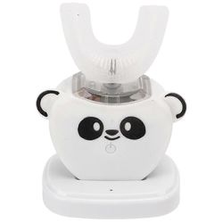 Cartoon Panda U -muotoinen sähköhammasharja lapsille silikoniharjakset ladattava hammasharja Monivärinen White