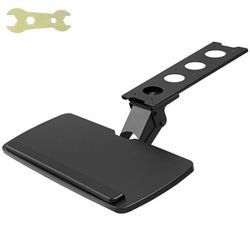 Succebuy Näppäimistölokero pöydän alla Säädettävä korkeus, suuri 25x9,8 tuumaa kirjoittamiseen kotona, toimistotyössä