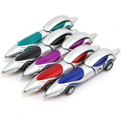 Racing Car Design Ballpoint Pen Creative Office Tilbehør Anvend Ball Pen Møde Gaver Reklame Pen Nyhed Multifarve 5pcs