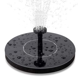 Linkrunning Solar Fountain, Solar Pond Pump med 1.5w monokrystallinsk Solar Fountain Vandpumpe 7v Udendørs Solar Pump Fountain Som vist As shown