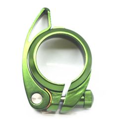 Setepinner Klemmer Sammenleggbart Sykkel Sete Tube Clamp, 41mm Grønn
