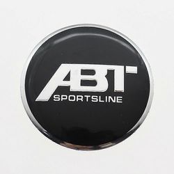 4kpl 56mm 60mm 65mm 68mm Abt auto logo pyörä keskimmäinen napa korkki vanne refit-merkin kannet automaattinen koristelu tunnus tarratarvikkeet must...