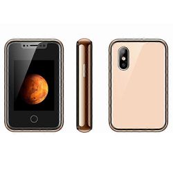 8XR 1,77 tuuman mini matkapuhelin dual SIM dual standby kosketusnäyttö matkapuhelin - kulta Monivärinen Gold