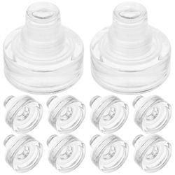 10kpl T-muotoinen lasitulppa viinitulppa pullon lasitulpat uudelleenkäytettävä viinipullon tulppa