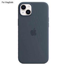 IPhone 14 Plus -kotelo, joka on yhteensopiva MagSafe Liquid Silicone -puhelimen takakannen kanssa [Induction Popover] Monivärinen Dark Blue