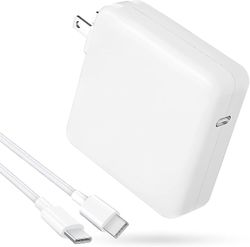 Mac Book Pro Lader - 100w Usb C Lader Strømadapter Kompatibel med Macbook Pro 16, 15, 14, 13 Tommers, Macbook Air 13 Tommers, Ipad Pro 2021/2020/2019/