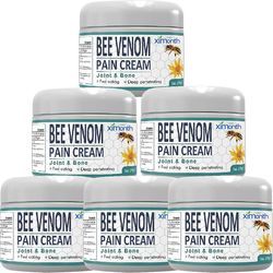 6X Bee Venom Pain And Bone Healing Cream, Bee Venom Pain Cream, New Zealand Bee Venom Cream, Bee Venom Gel Joint og Bone Therapy -LCL 1PC