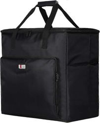 Pöytätietokoneen matkavaraston kantolaukku tietokoneen pääprosessorikoteloon, näyttöön, näppäimistöön ja lisävarusteisiin