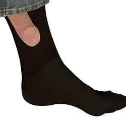 Vis frem sokker Dick Menn Kvinners Sokker Bomull Super Soft 2023 Hot svart