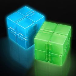 2 pakker Infinity Cube Fidget Leker Fidget Blocks, Mini Infinity Cube Desk Toy Stress Relief