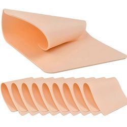 10 kappaletta tatuointiharjoittelun ihoa, kaksipuolinen ammattimainen keinotekoinen silikoni