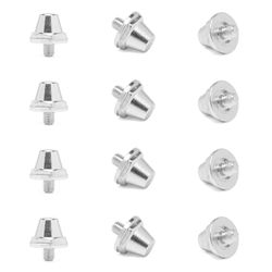 12kpl jalkapallokengän vaihtopiikit 11mm/13mm/15mm laadukkaat jalkapallokengän nastat 5mm kierteitetyille jalkapallokengille hopea 11 Silver 11