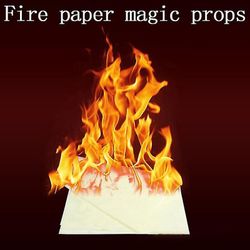 Magic Fire Paper - 5 arkkia, 20x25cm, valkoinen Flash Flame Effect