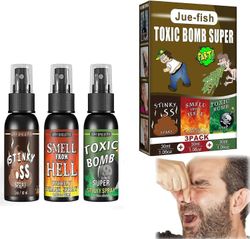 3kpl Stink Bomb Spray Extreme, Stink Bomb, Extremely Smelly Bomb, Smelly Bomb Spray Prank Things, Pups Long-Hand Odour, 30 ml