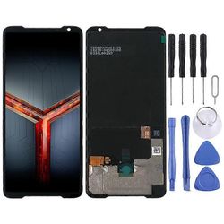 OEM LCD-näyttö Asus ROG Phone II: lle ZS660KL Digitizer Full Assembly (musta)