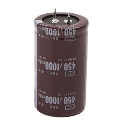 Suuret 450V 1000uF elektrolyyttikondensaattorit piirilevyvahvistimille