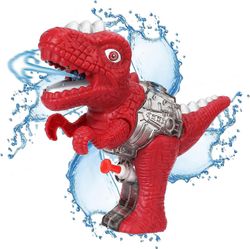 Ersam Lasten vesipistooli, dinosaurus vesipistooli vesipistooli ruiskupistooli vesi upotus vesipistooli pieni pistooli ulkoranta, punainen