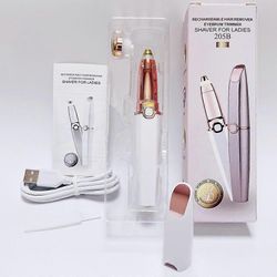 Elrachen Kulmakarvojen epilaattori, 2 in 1 sähköinen Ogonebrow-epilaattori Kivuton karvanpoisto sisäänrakennetulla LED-valolla kasvojen tippaa vart...