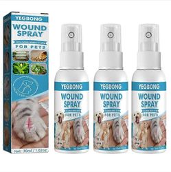 1/2 / 3 kpl lemmikkieläinten haavasuihke edistää paranemista kutinan lievitys Hot Spot -hoito koiralle 3PCS