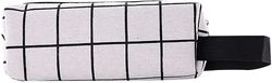 Linkrunning Klassisk bærbar penalhus penneholder arrangør Hvidt gitter 8.3*2.2*3.5 inch