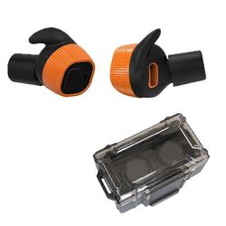 M20 elektroniset korvatulpat metsästykseen - melua vaimentava korvatulppa, elektroninen mikrofonin melunvaimennus Earplu Oranssi