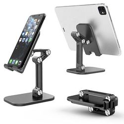 Foldbar skrivebord mobiltelefonholder til telefon ipad tablet fleksibel bord desktop justerbar celle smartphone stativ