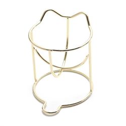 Metal kosmetisk svamp holder, pulver puff holder guld