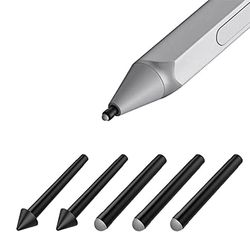 5 stk pennespidser Stylus Pen Tip 2H 2H udskiftningssæt til Surface Pro 7/6/5/4 / Book / Studio / Go Sort