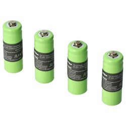 vhbw 4x akku, joka on yhteensopiva langattoman Hagenuk Classico -lankapuhelimen kanssa (400 mAh, 1,2 V, NiMH) ilman väriä/sisäistä akkua