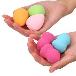 6pcs / sæt Gourd og Drop Shape Sponge Blender Puff Fejlfri Powder Smooth