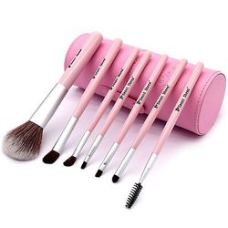 Mode Bærbar 7stk / sæt Kvinder Makeup Børster Værktøj Sæt Kosmetisk pulver Øjenskygge Foundation Skønhed Make Up Brush Maquiagem