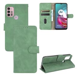 Etui til Motorola Moto G10 / G10 Power Cover Premium læder med kortholder Flip Folio magnetisk etui Etui Coque - Sort Grøn