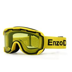 Lbq Enzodate Ski Sne Briller Dual Lens Anit Tåge Uv Beskyttelse Vintersport Visir Snowboard Solbriller Yellow