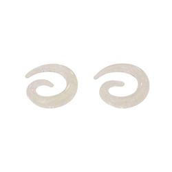 BodyJewelryOnine Et par glødende i øret til mørke glas med 3 forskellige størrelser 6g (4 mm)