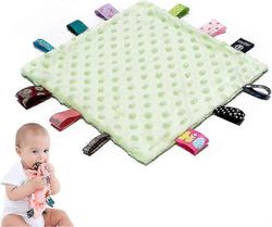 Vauvatunnisteiden turvapeitot - vauvan rauhoittava pehmolelu Vihreä