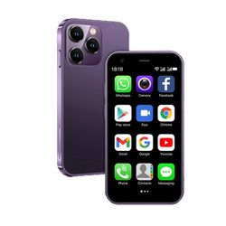 Mini älypuhelin, maailman pienin matkapuhelin 3.0 tuuman Android Sm., Edistäminen Violetti