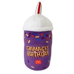 Grimace Pehmo Toy Grimasse Shake Cartoon Cartoon Dolls Täytetty pehmolelu Joulu syntymäpäivälahja lapsille Hyvää syntymäpäivää Irvistys 25cm